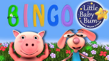 BINGO | Nursery Rhymes | from LittleBabyBum! | ABCs and 123s