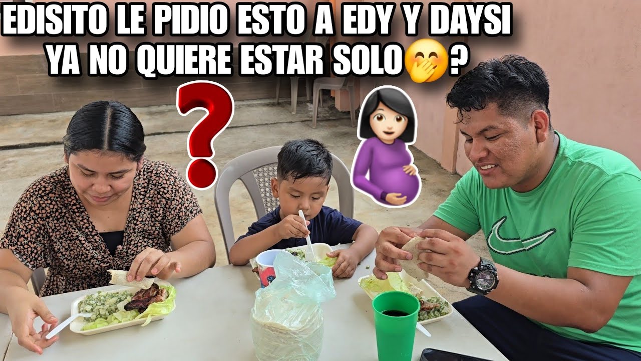 EDY Quedo Encantado Con Este Rico Almuerzo Alado De Su Esposa Y De Su Hijo EDISITO❤️😱Vean Que Lindos