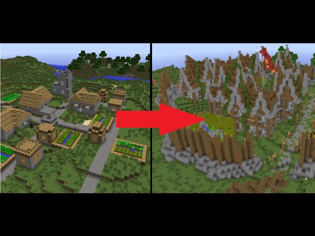 Minecraft Let's Build: Let's Transform a Village! - Episode 1 class=