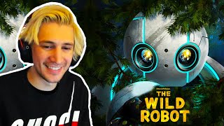 xQc Reacts to THE WILD ROBOT Trailer