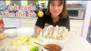 Gỏi Tôm thịt Bò #cooking #gardening #family #traveling #fishing