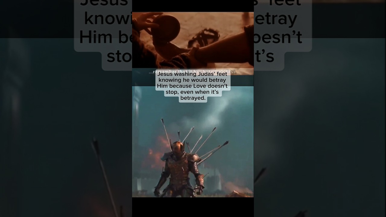 💔Jesus washing Judas' feet😢