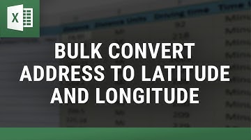 Bulk Convert Address to Lat Long in Minutes!