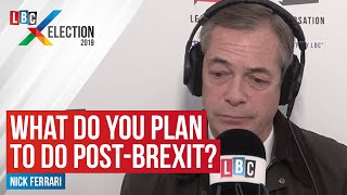 Nigel farage addressed rumours that he might set up a new party or
help donald trump in his re-election bid. speaking on the general
election, s...