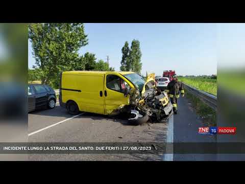 INCIDENTE LUNGO LA STRADA DEL SANTO: DUE FERITI | 27/06/2023