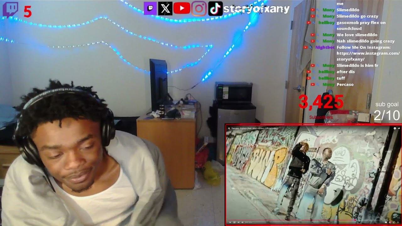 Xany Reacts To Percaso - Explain ft Wizz Havinn (Official Video) (THROWAWAY VID)| Twitch/StoryOfXany