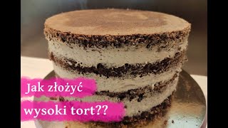 Jak złożyć wysoki tort w rancie - krok po kroku