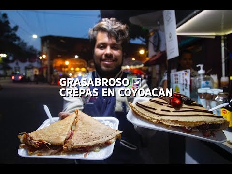 GIGANTES y atascadas crepas en el centro de Coyoacán #GraSabroso