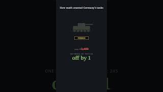 How math counted Germany's secret tanks