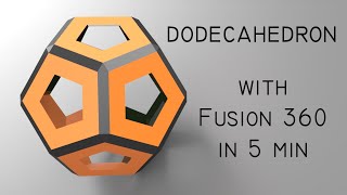 Unlocking the Secrets of Fusion 360: How to Create a Perfect Dodecahedron!