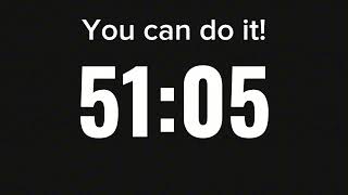 ⏳ 1 Hour Timer — Pure Silence, No Ads, Just Focus | Minimalist Countdown for Studying