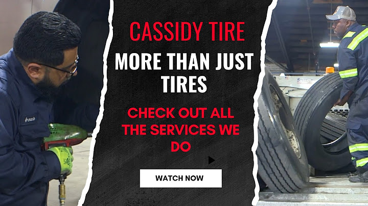 Most Shops Do Tires. Cassidy Tire and Service Does Everything. 🛞🛠️