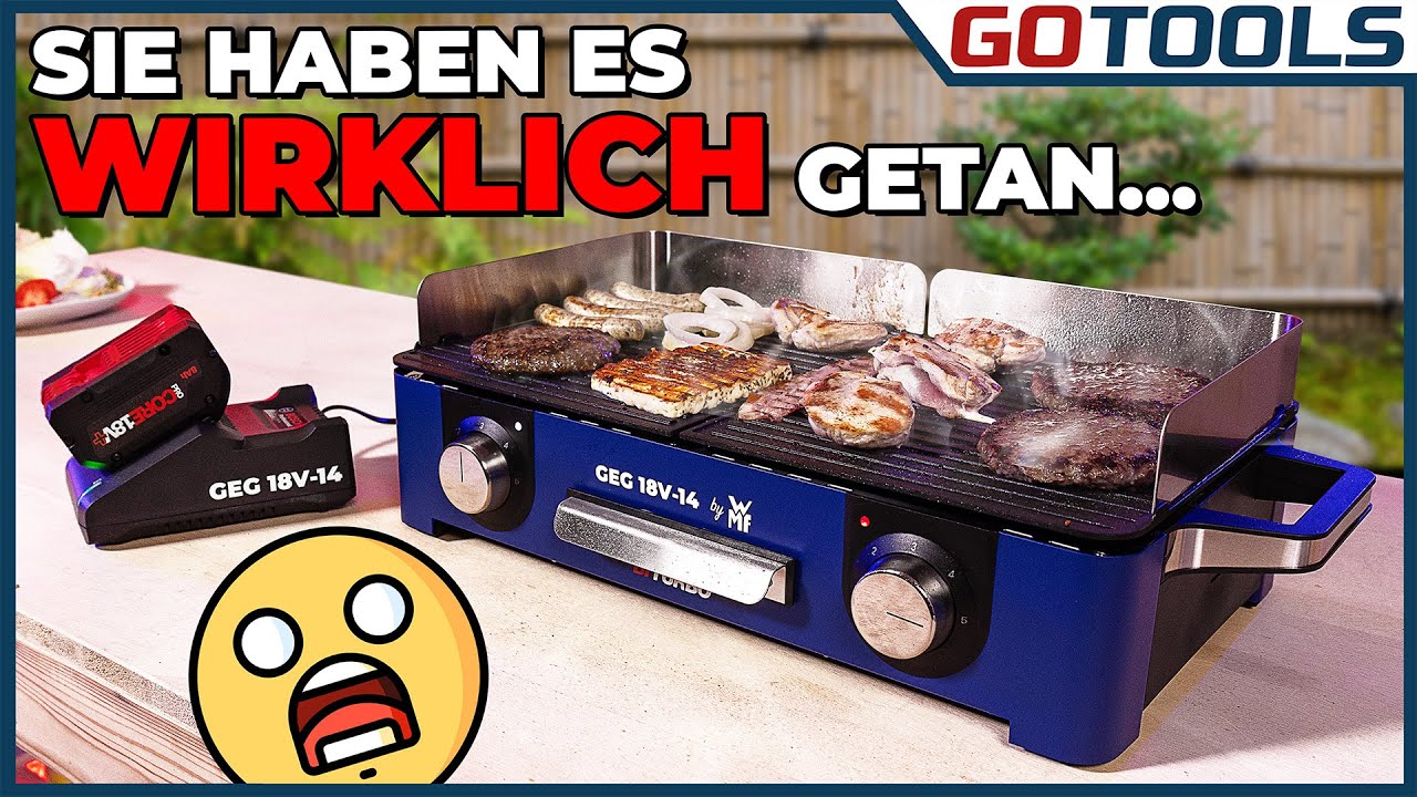 Bosch Akku Elektrogrill! Die exklusive Vorstellung! Bosch GEG 18V-14
