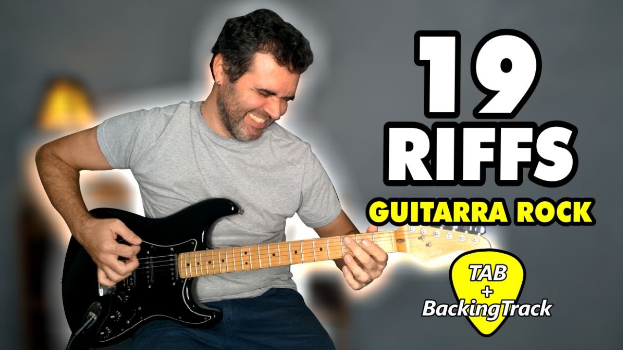 Guitar Riffs of Rock c/ TAB (19 Riffs fáceis para tocar) - YouTube