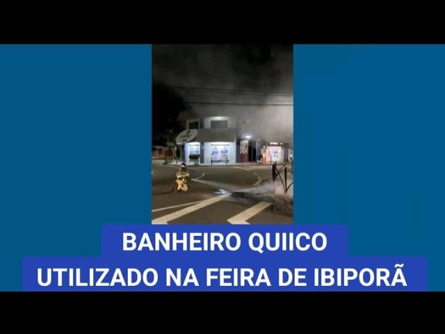 BANHEIRO QUÍMICO UTILIZADO NA FEIRA DE IBIPORÃ FOI TOTALMENTE QUEIMADO