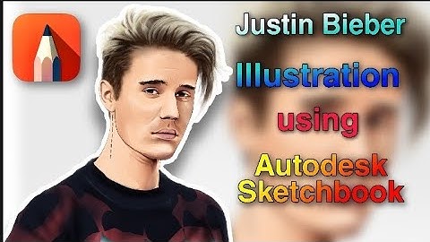 Time Lapse | #justinbieber | vexel/ vector illustration art 🎨 using Autodesk sketchbook