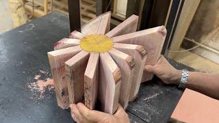 Woodturning: Transforming Mixed Wood into a Beautiful Segmented Vase