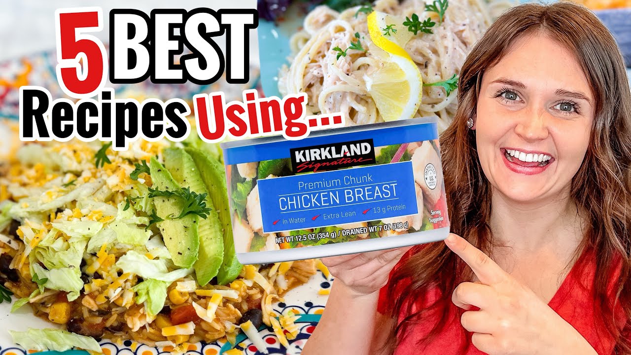 5 BEST Ways To Use Canned Chicken | Tasty Chicken Recipes Made EASY | Julia Pacheco