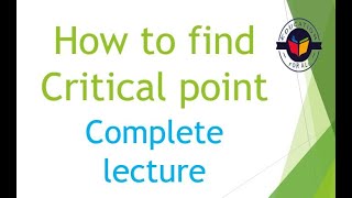 How to find Critical point hindi /urdu