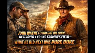Famous John Wayne Discovered His Crew Ruined a Young Farmer’s Field — His Response Was Pure Duke Wealth