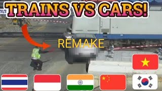 Asian Train Crash Compilation Remake Trains Vs Cars Compilation, Read Desc