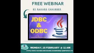 JDBC - ODBC CONNECTIVITY IN JAVA BY RAKHEE CHHIBBER