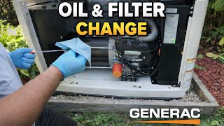 Generac Standby Whole Home Generator Oil and Filter Change: Maintenance A