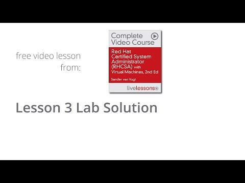 RHCSA Lesson 3 Lab Solution -  RHCSA Video Course, free lesson