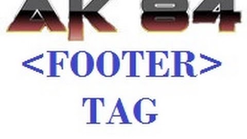 html 5 tutorial in hindi 52 footer tag