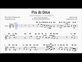 Pas de Deux Partitura Fácil con Notas para Violín Flautas Oboe El Cascanueces en Sol Mayor G