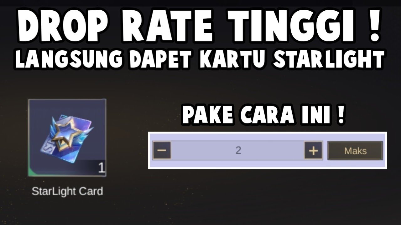 LANGSUNG DAPET KARTU STARLIGHT PAKE CARA INI ! DROP RATE TINGGI ATAU ...