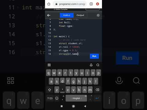 struct use in