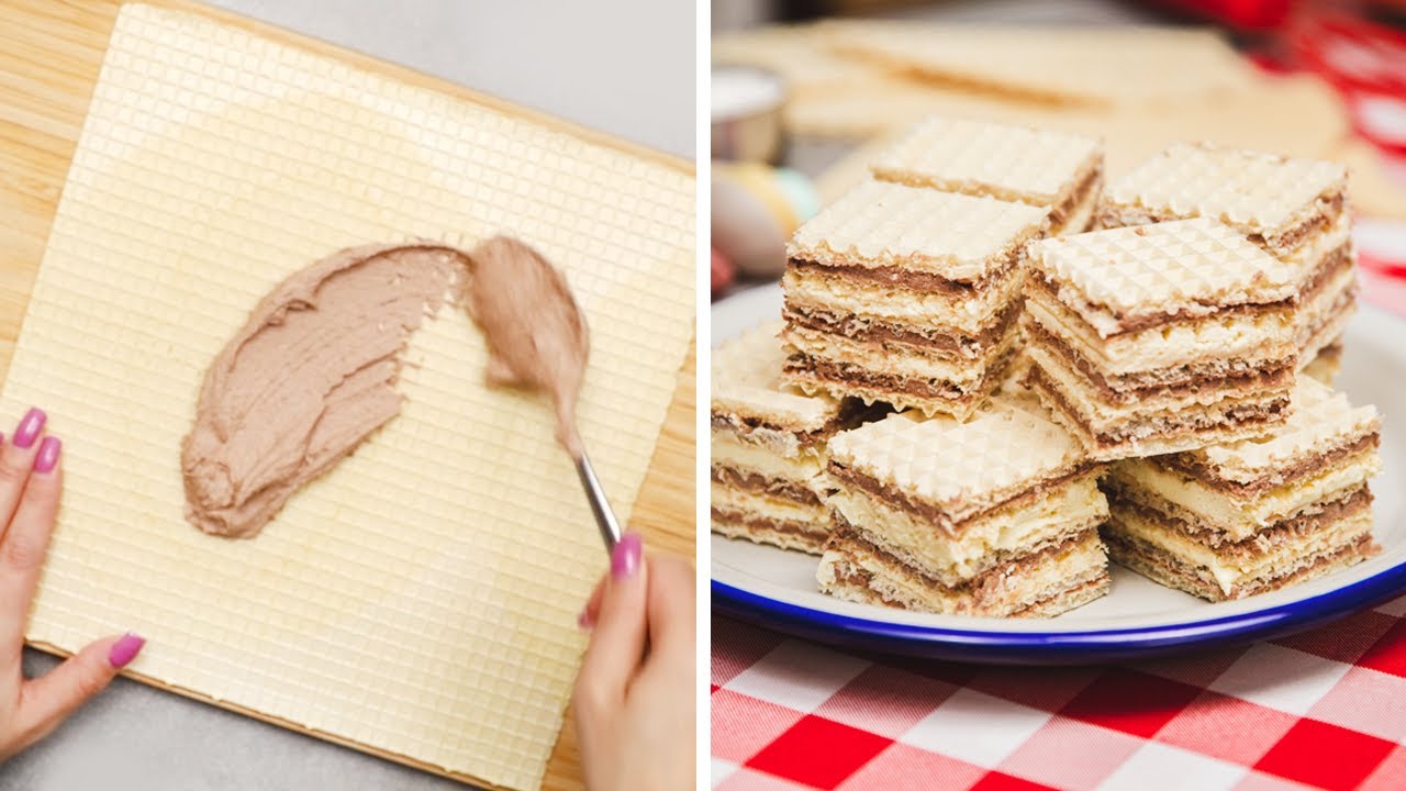 Wafle z masą mleczno-kakaową. Kultowy przepis na chrupiącą przekąskę z dzieciństwa