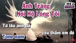 [Karaoke] Ánh Trăng Nói Hộ Lòng Tôi | Tone nam