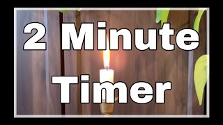 Two Minute Timer | Relaxation with Calming Music & Candle Time Lapse
