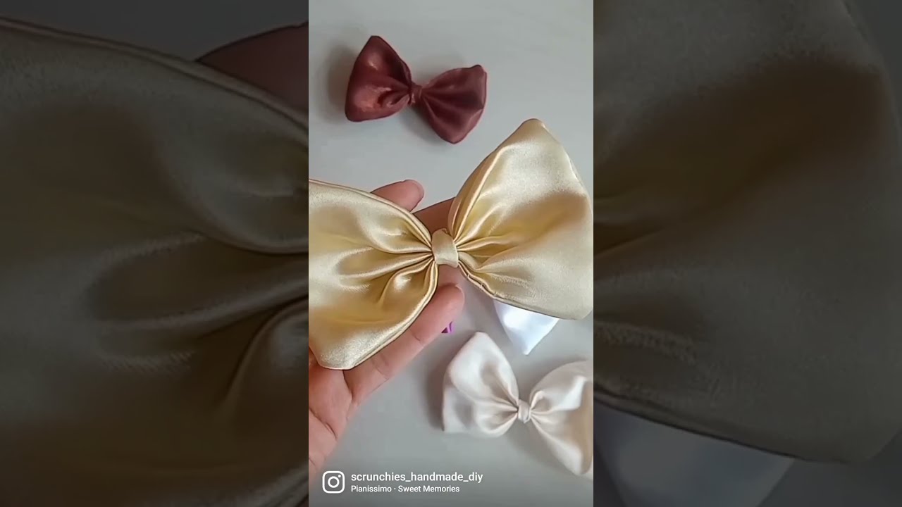 Colorful Satin Bow Scrunchies Elevate Your Hair Game For More Subscribe Smallbusiness Scrunchie