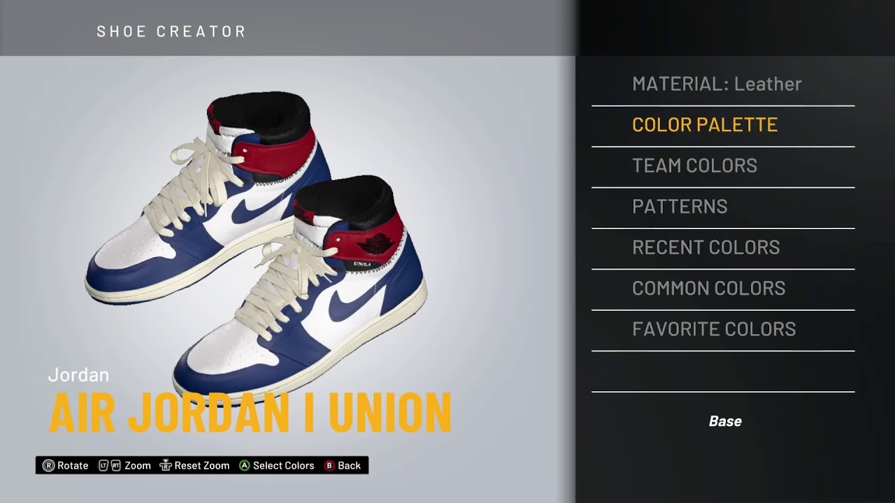 NBA 2k20 Air Jordan 1's (Union) - YouTube