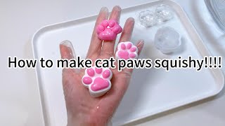 #7 MAKING CAT PAW SQUISHY!!!!!!! #fufusquishy #squishy