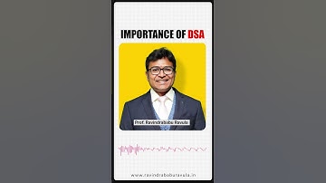 Importance of DSA in Telugu | Prof. Ravindrababu Ravula