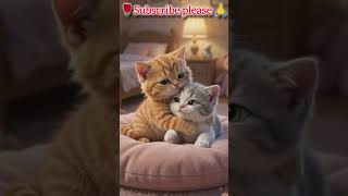 Two Cute Kittens Sleeping Together | Sweet 3D Animated Bedtime Story - KitoFluff