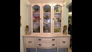 This is a quick video tour of how I combined an old buffet server and an unwanted china hutch into a focal point for my foyer. What a 