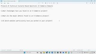 E-Commerce Domain Interview Questions