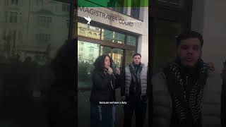 Supporters rally for British activists charged over “Intifada\