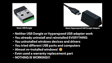 [RAZER] Wireless Mouse USB Dongle not working FIX/SOLUTION