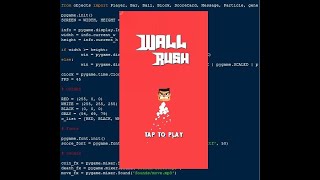 Wall Rush Game Using Pygame