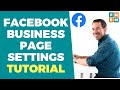 Facebook Business Page Settings 2020