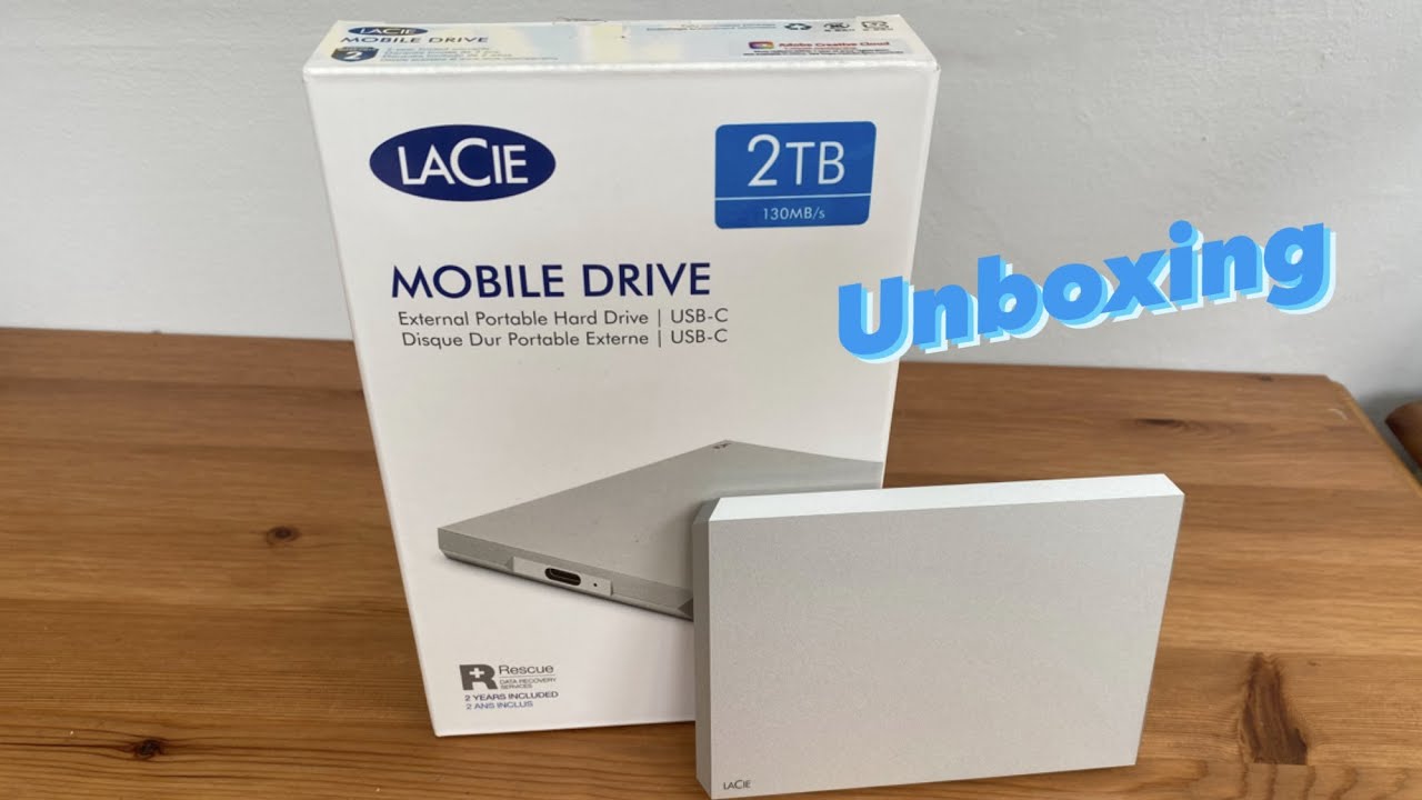 Lacie R Lacie harddrive unboxing - YouTube
