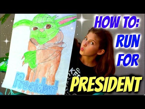 How To Run For President (plus Gewinner!)