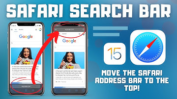 How to Move the Safari Search/Address Bar to the Top! | iOS 15 Update Fix