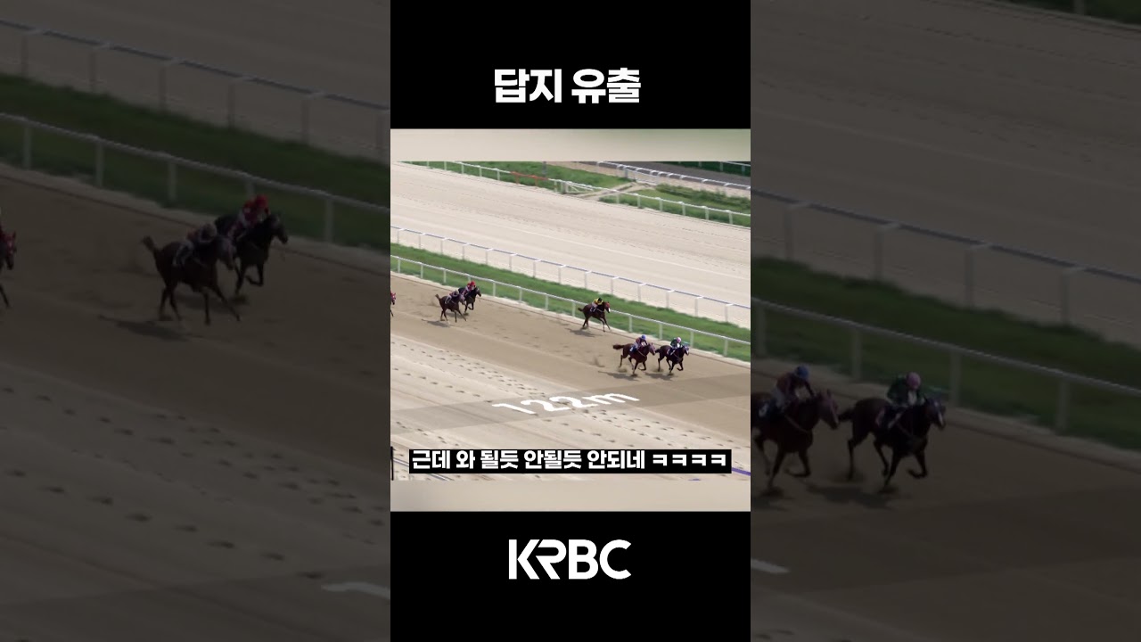 답지 유출 #shorts #경마방송 #기수 #경주마 #경마 #KoreaHorseRacing
